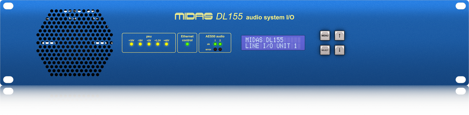 Midas DL155 Stage Box - 8 Mic Preamps, 16 I/O, AES3 Interface