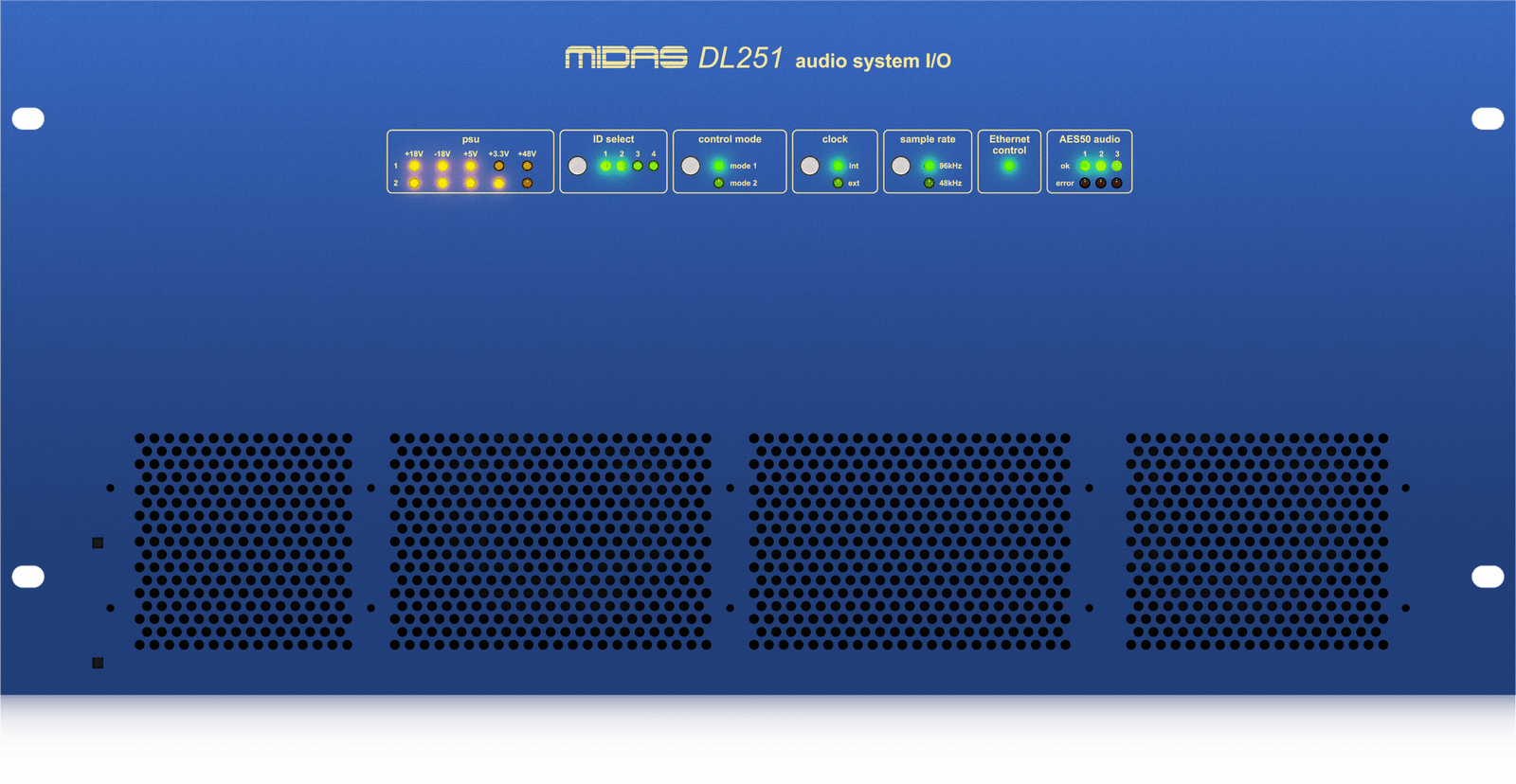 Midas DL251 Stage Box, 48 Mic Inputs, 16 Outputs, Award-Winning Preamps