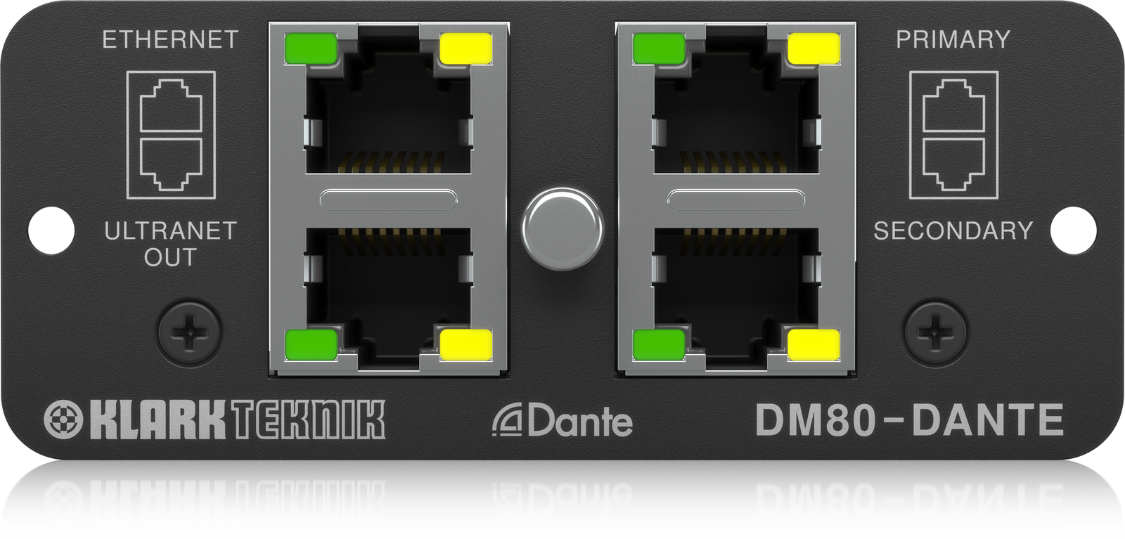 Klark Teknik Dante Expansion Module DM80-DANTE 16x16 Channels with ULTRANET and Ethernet