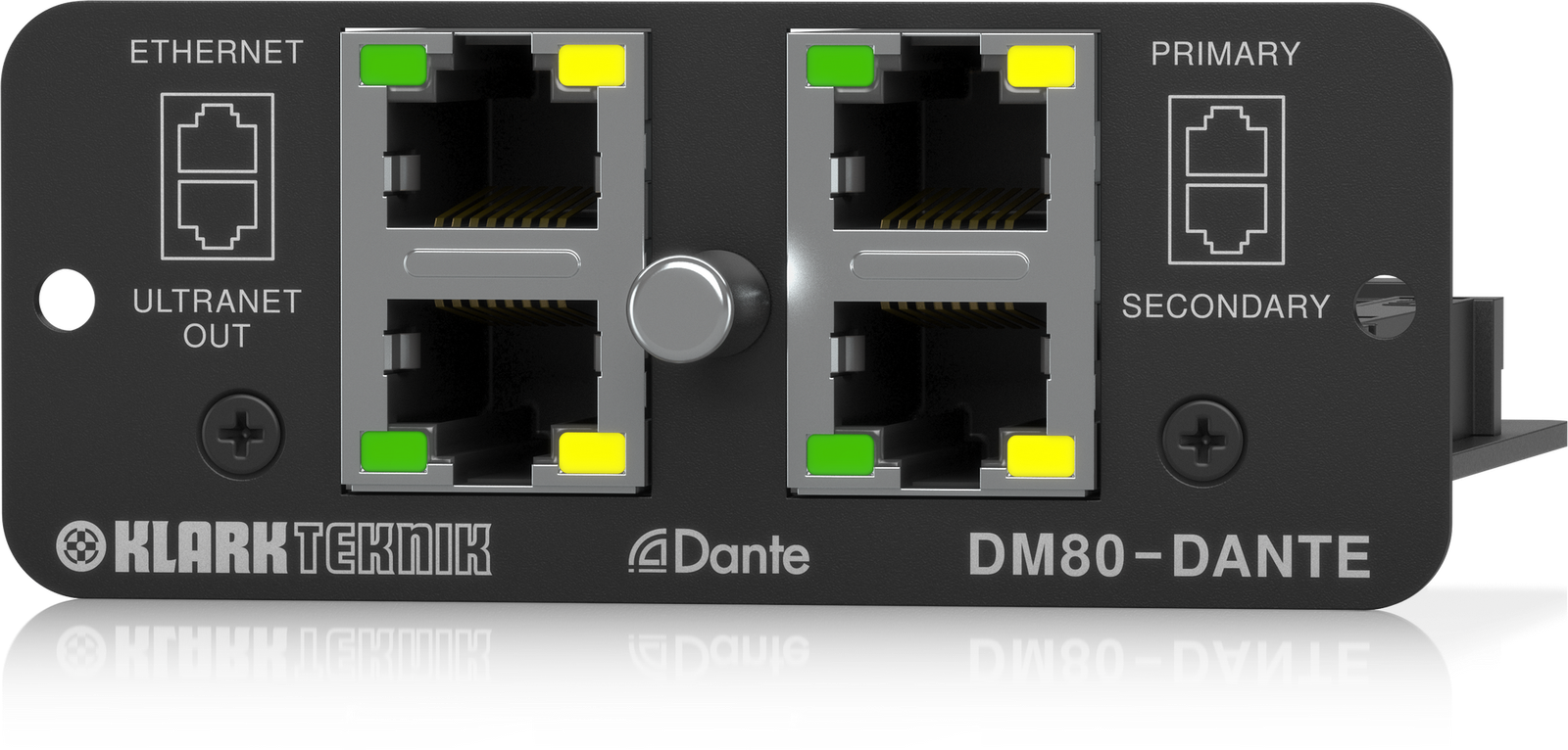 Klark Teknik Dante Expansion Module DM80-DANTE 16x16 Channels with ULTRANET and Ethernet - Image 3