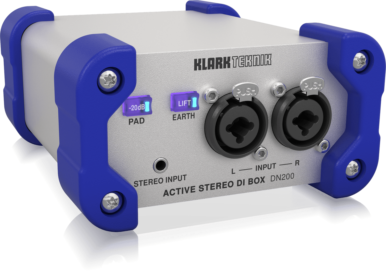 Klark Teknik DN200 V2 2-Channel Active DI Box with High-Headroom +48V Phantom Power - Image 2
