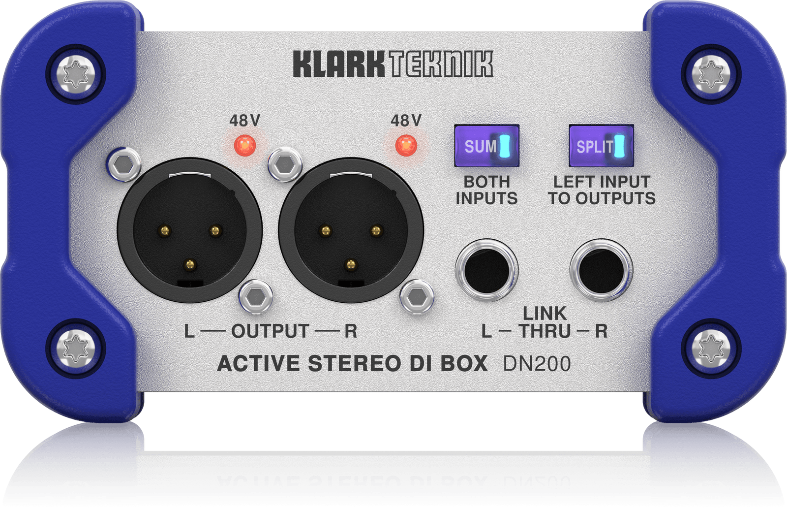 Klark Teknik DN200 V2 2-Channel Active DI Box with High-Headroom +48V Phantom Power - Image 4