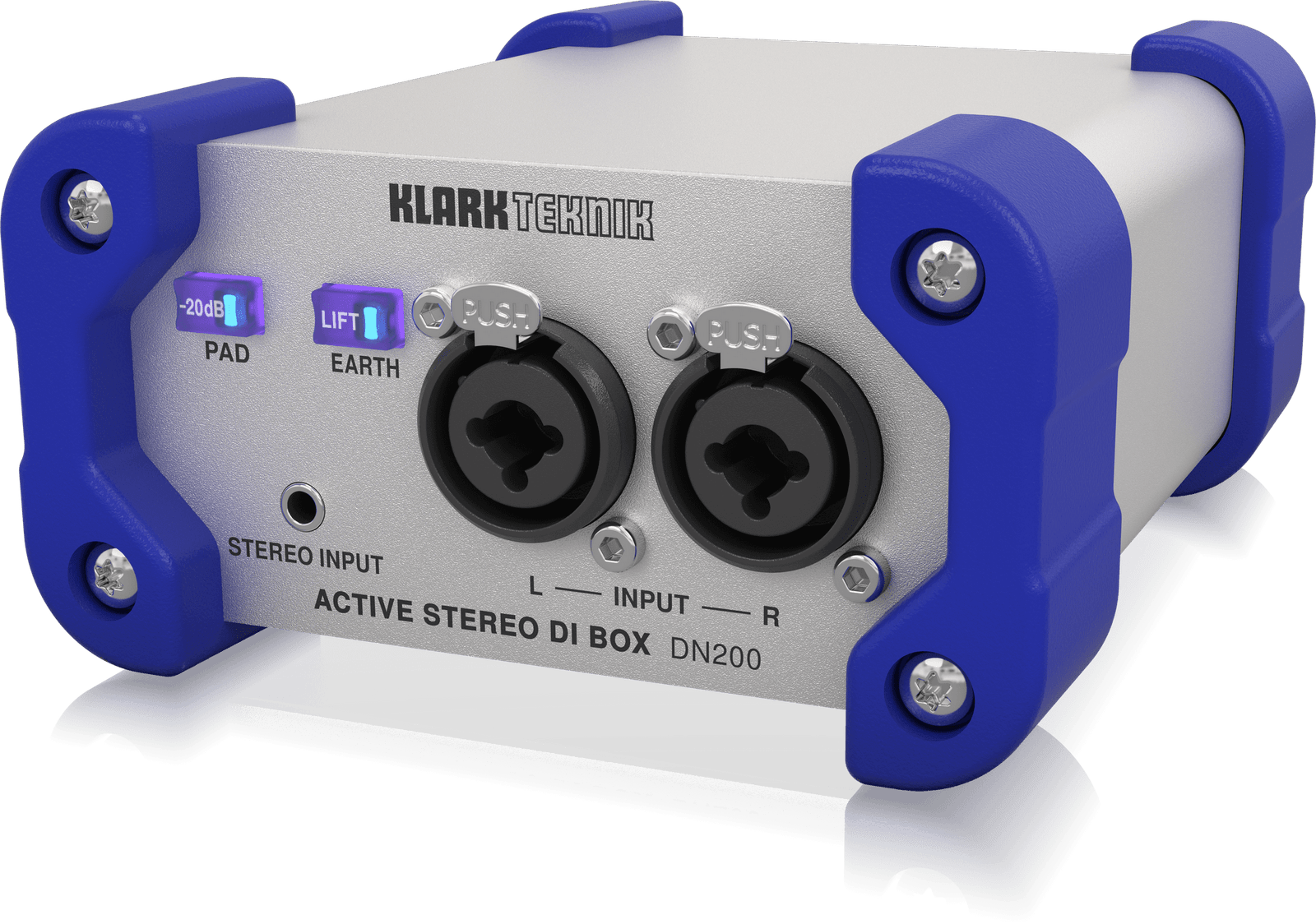 Klark Teknik DN200 V2 2-Channel Active DI Box with High-Headroom +48V Phantom Power - Image 3