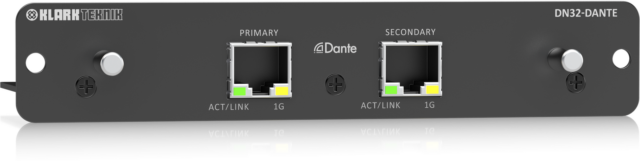 Klark Teknik Dante Expansion Module DN32-DANTE - 32 Bidirectional Channels