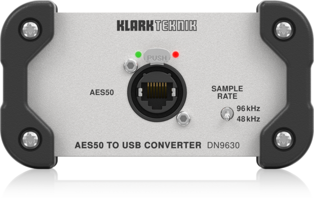 Klark Teknik DN9630 AES50 to USB 2.0 Converter, 48-Channel at 48 kHz