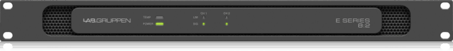 Lab Gruppen E 8:2 800W Amplifier with 2 Channels and Energy Star Certification