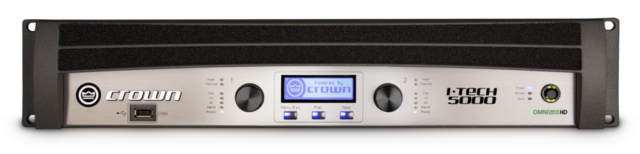 Crown Professional Power Amplifier I-Tech 5000HD 2-Channel 24-bit 192kHz