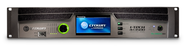 Crown I-Tech 43500HD 4-Channel 4000W Power Amplifier with OMNIDRIVEHD