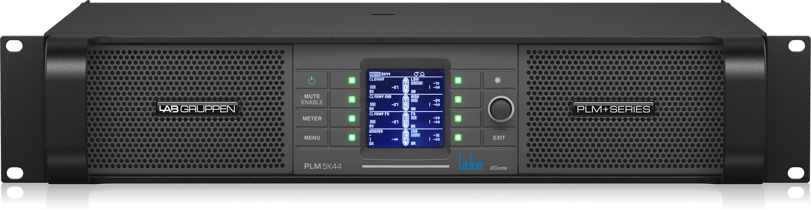 Lab Gruppen PLM 5K44 5000W 4-Channel Amplifier with Lake DSP and Dante Networking - Image 2
