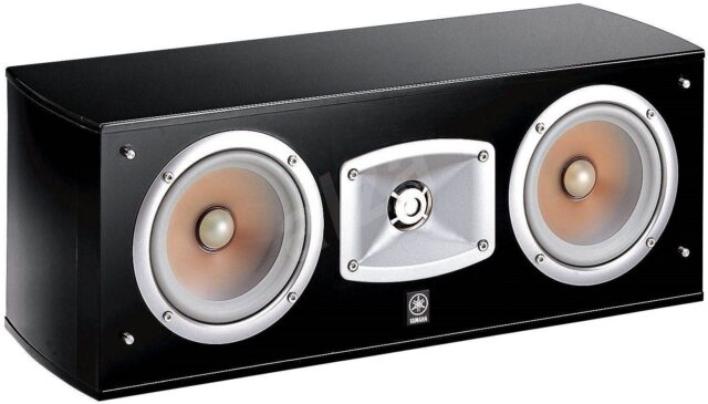 Yamaha Center Channel Speaker NS-C444 250W 2-Way Dual-Woofer - Black
