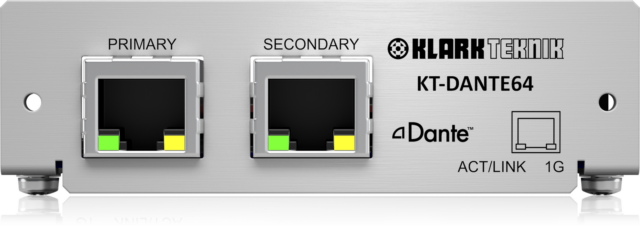 Klark Teknik KT-DANTE64 Dante Network Module - 64 Channels at 48 kHz