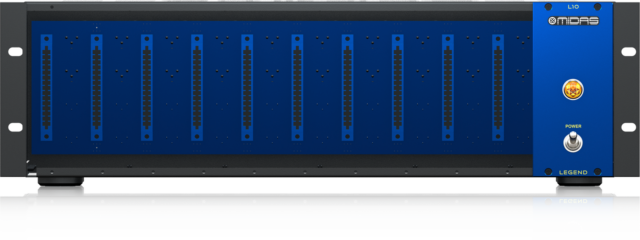 Midas L10 500 Series 10-Slot Rackmount Chassis with Advanced Routing