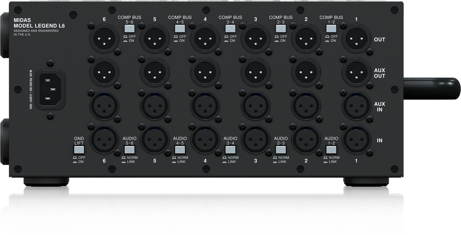 Midas L6 500 Series Portable Chassis for 6 Modules with Rackmount Kit - Image 6
