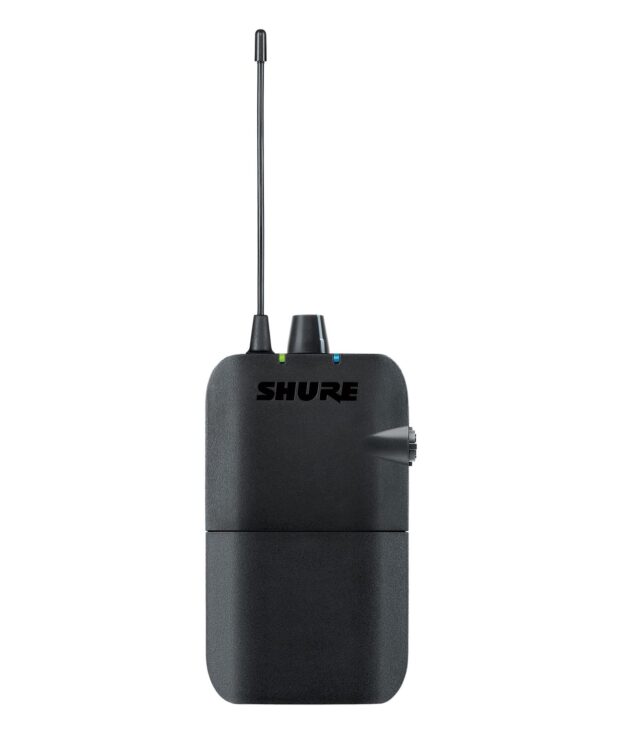 Shure Wireless Bodypack Receiver P3R-K3E 24-bit Audio Up to 90m Range
