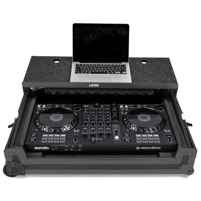 UDG Ultimate Flight Case Multi Format XXL Plus with Laptop Stand and Trolley Black U91054BL