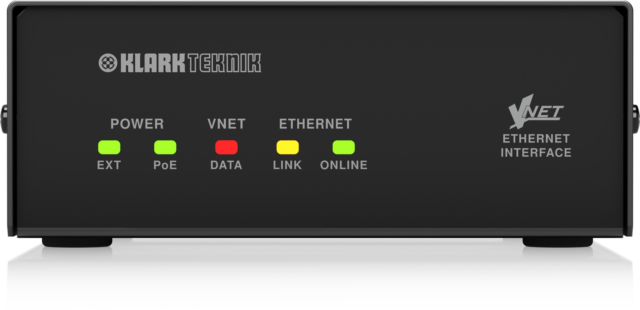 Klark Teknik VNET Ethernet Interface Module for Audio Networks up to 1 km