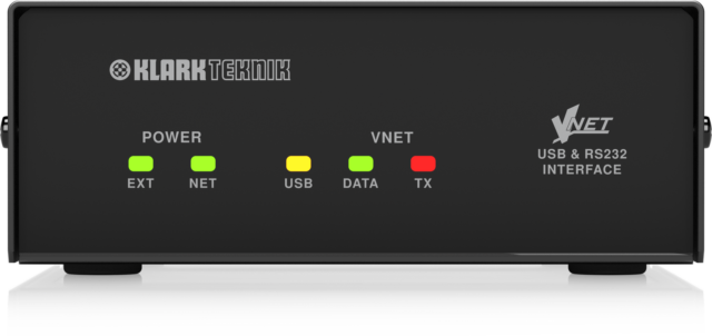 Klark Teknik VNET USB to RS232 Interface Adapter with 1 km Network Span
