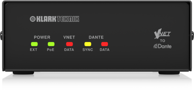 Klark Teknik VNET2-DANTE Bridge Audio Interface for Non-Dante Devices