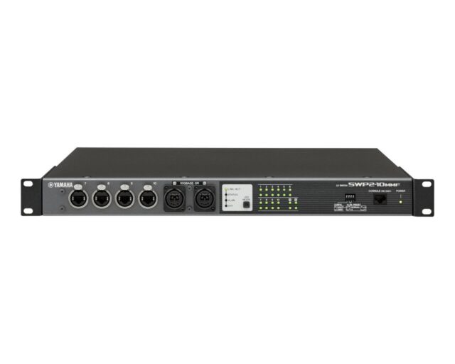Yamaha L2 Network Switch SWP2-10MMF with 10 EtherCON Ports and Dante Optimization