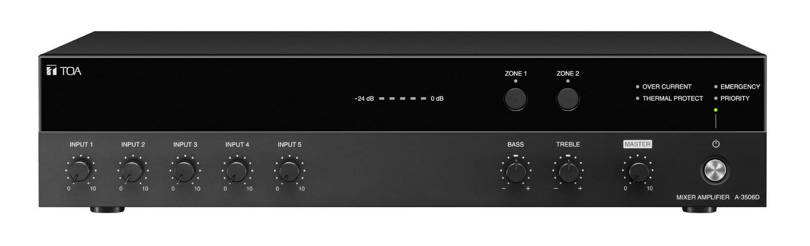 Toa Mixer Amplifier A-3548D 480W Class D for Announcements