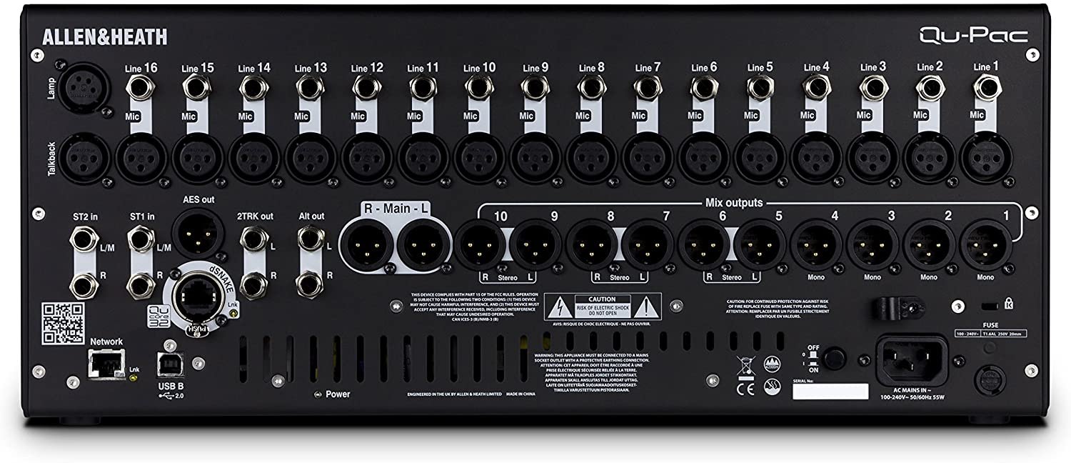 Allen & Heath Digital Mixer Qu-PAC 16-Input with Touchscreen - Image 2
