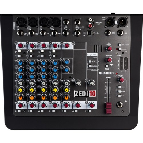 Allen & Heath ZEDi-10 10-Channel USB Mixer with 4x4 24-bit/96kHz Interface
