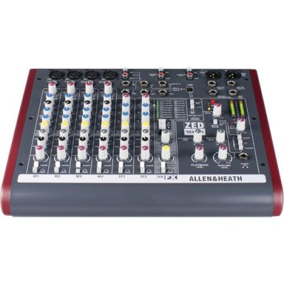Allen & Heath ZED-10FX Audio Mixer with USB and Built-in FX for Live Sound