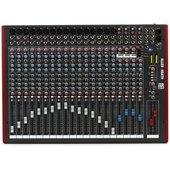 Allen & Heath ZED-24 Analog Mixer with 16 Mic Inputs, 4 Stereo Channels, USB Audio