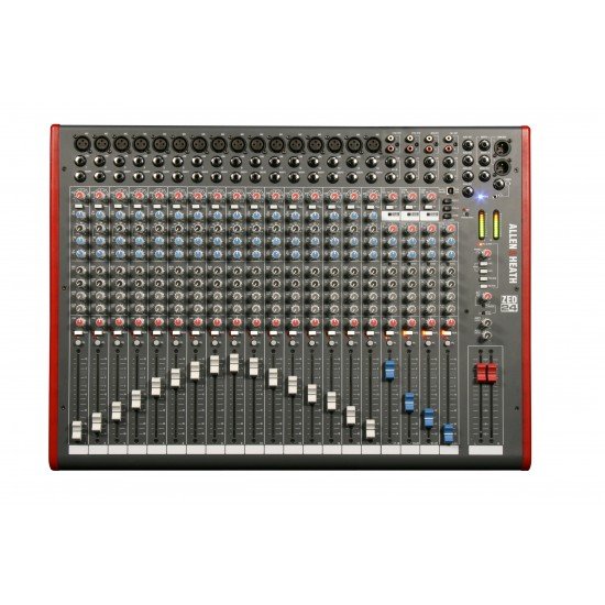 Allen & Heath ZED-24 Analog Mixer with 16 Mic Inputs, 4 Stereo Channels, USB Audio - Image 2