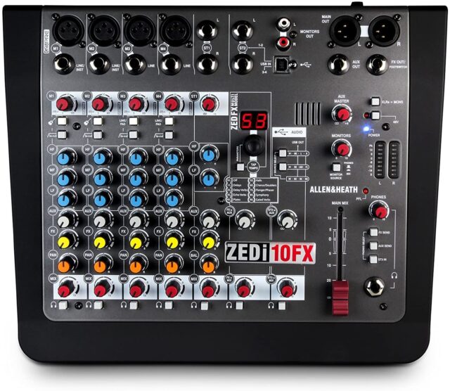 Allen & Heath ZEDi-10FX 10-Channel USB Mixer with FX and 4x4 Interface