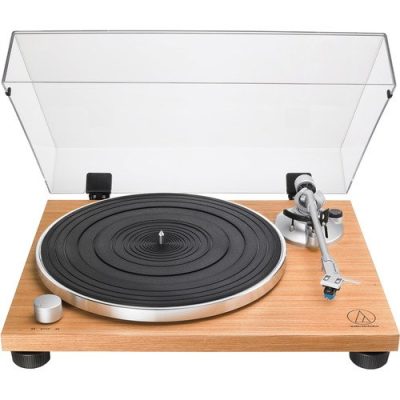 Audio Technica Turntable AT-LPW30TK Belt-Drive 33-1/3 45 RPM Teak Finish