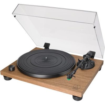 Audio Technica Manual Belt-Drive Turntable AT-LPW40WN Walnut Wood Anti-Resonance