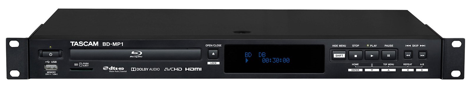 Tascam Blu-ray Media Player BD-MP1 with USB and HDMI Output