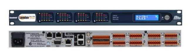 BSS Audio Processor BLU-326DA with Dante and AES67 Support