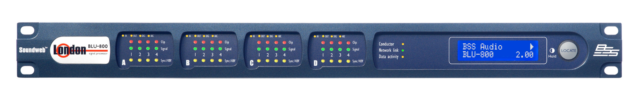 BSS Signal Processor BLU-800 with Configurable I/O and CobraNet Connectivity