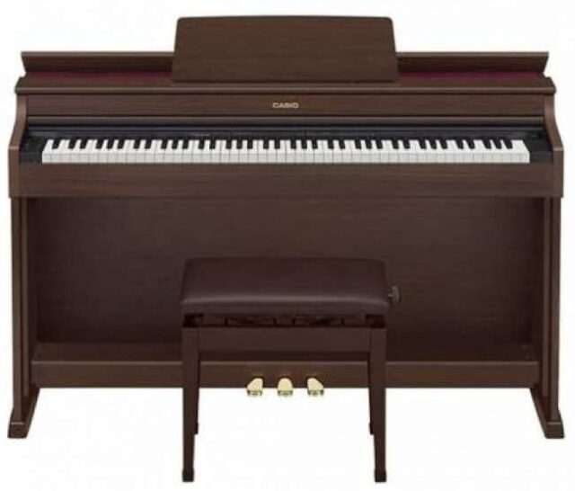 Casio Digital Piano AP-470 with USB Connectivity, Brown