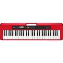 Casio Portable Keyboard CT-S200 with 61 Keys, Red, ADE95100 Adapter