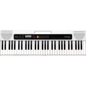 Casio 61-Key Digital Keyboard CTS200 White with 400 Tones and ADE95100 Stand