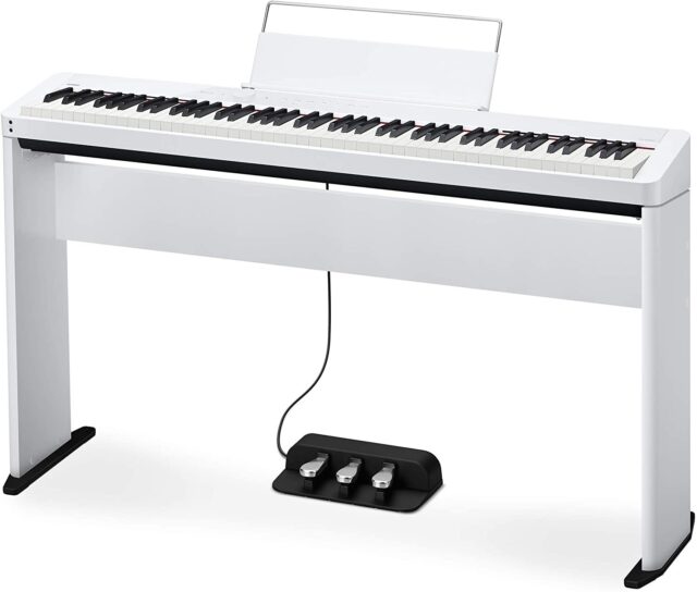 Casio Digital Piano PX-S1000 White High-Gloss Portable Design