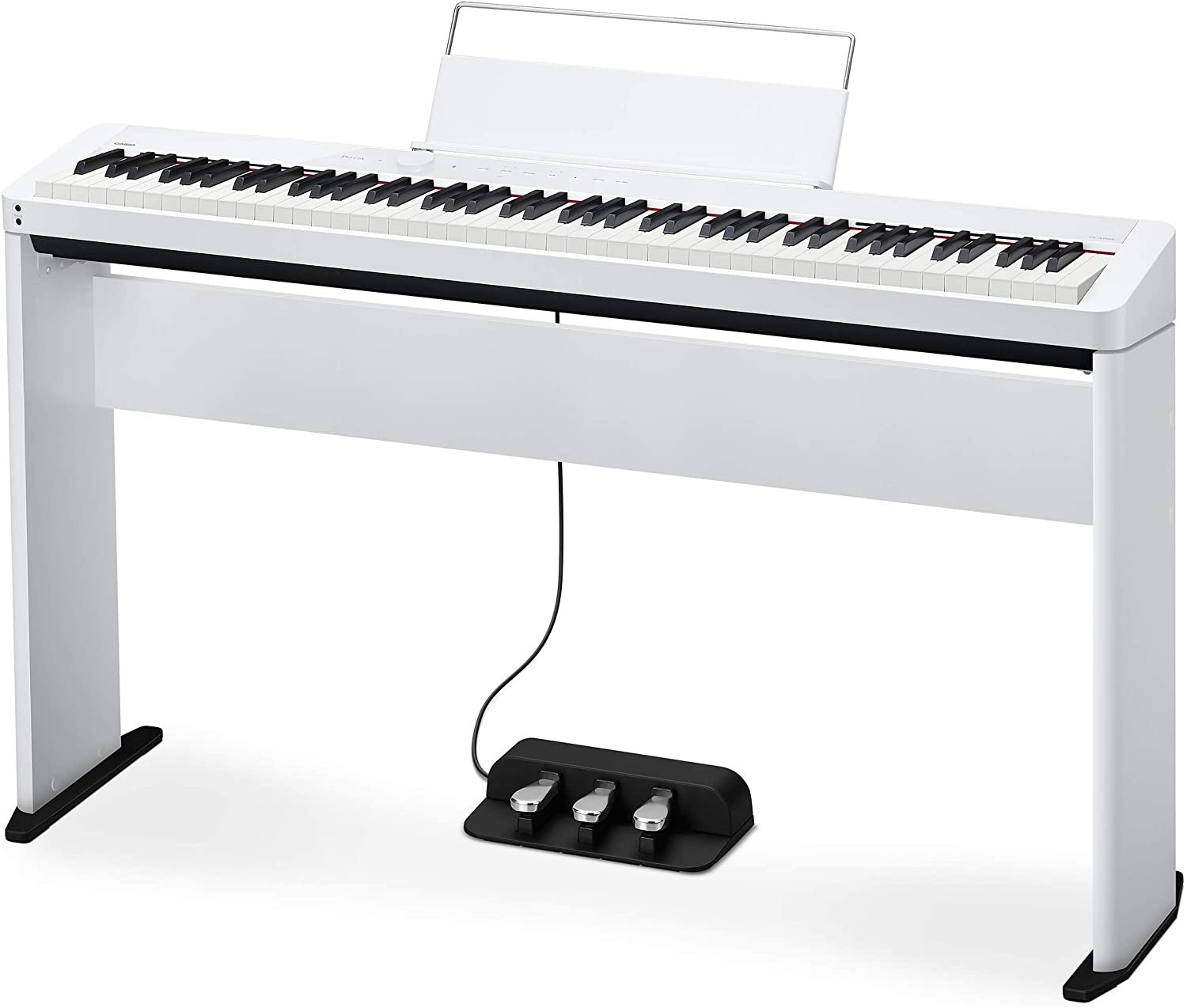 Casio Digital Piano PX-S1000 White High-Gloss Portable Design