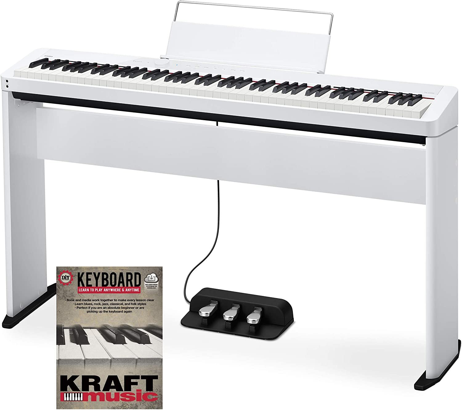 Casio Digital Piano PX-S1000 White High-Gloss Portable Design - Image 3