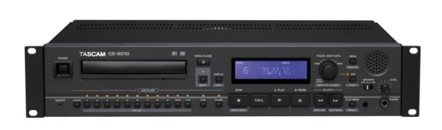 Tascam CD-6010 Professional CD Player with Flash Start for Broadcast Studios