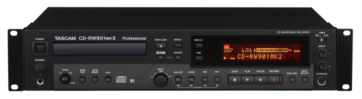 Tascam Professional CD Recorder CD-RW901MKII with 24-bit Conversion