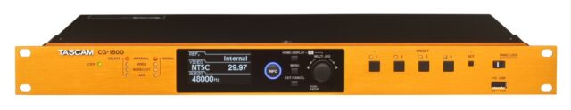 Tascam Master Clock Generator CG-1800 with OCXO Precision and 12 Wordclock Outputs