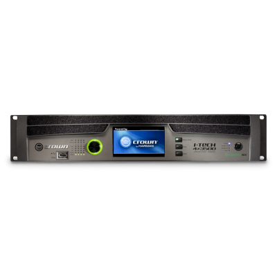 Crown I-Tech 4x3500HD Power Amplifier 4000W at 4 Ohms with Binding Posts
