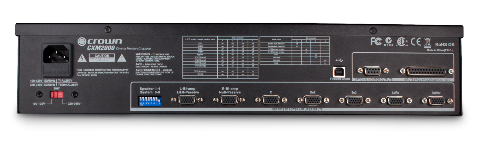 Crown Cinema Monitor Amplifier CXM2000 15A Power Black - Image 2