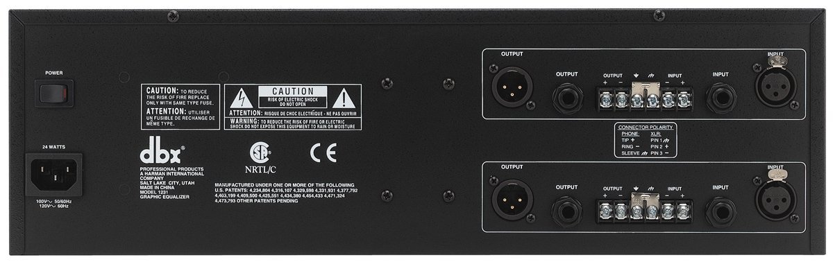 DBX Professional Graphic Equalizer 1231 Dual Channel 31-Band ±15dB - Image 2