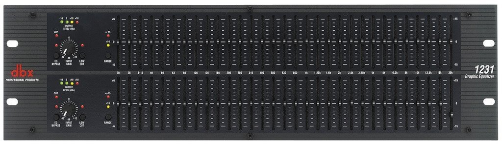 DBX Professional Graphic Equalizer 1231 Dual Channel 31-Band ±15dB