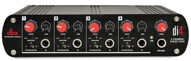 DBX Professional DI4 4-Channel Direct Box and Line Mixer with Volume Control