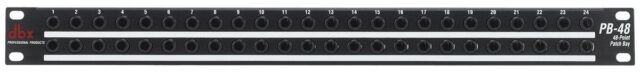 DBX Professional PB48V 48-Point 1/4-inch TRS Patchbay Balanced Audio